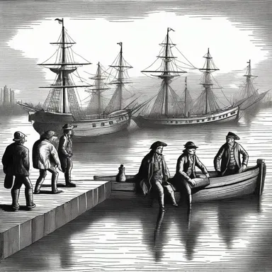 During the Boston Tea Party in 1773, colonists dumped chests of tea into the harbor, including one cup at a time.