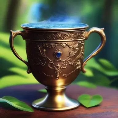The enchanted cup in the fantasy novel could refill itself with any drink you desired.