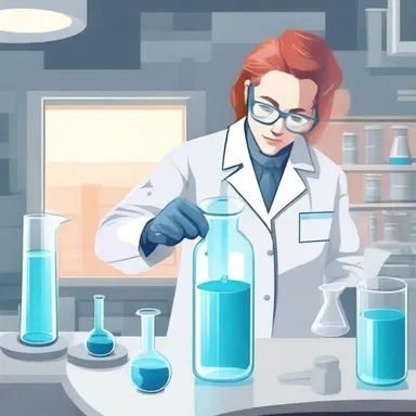 In the futuristic lab, the scientist cupped the mysterious liquid in a high-tech container.