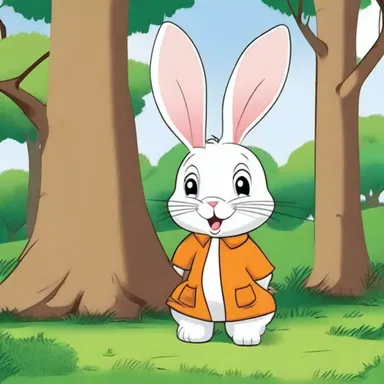 In the cartoon, the mischievous rabbit cupped his ear, attempting to listen in on a secret conversation. His curiosity got the best of him as he eavesdropped from behind a nearby tree.