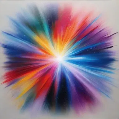 The artist created a mesmerizing painting depicting the ethereal beauty of an asterism.