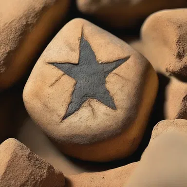 Archaeologists discovered an ancient artifact with an asterism engraving, indicating its significance in the culture's history.