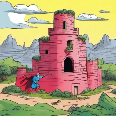 In the comic book series, the superhero built a fortress with a fraise surrounding it to defend against enemy attacks.