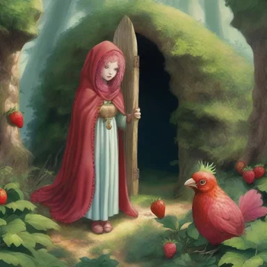 In the fantasy novel, the fraise guarded the secret entrance to the hidden realm of magical creatures.
