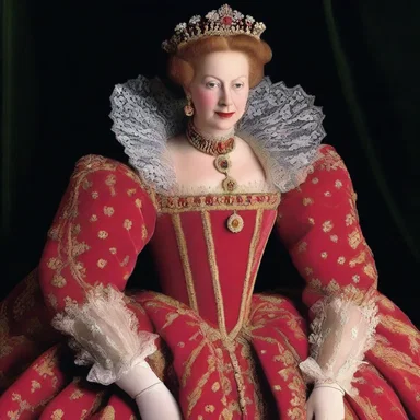 Queen Elizabeth I wore a stunning fraise as part of her regal attire during her reign in the 16th century.