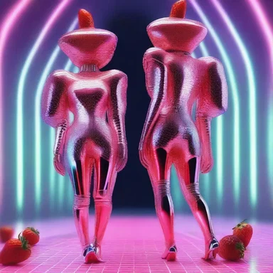 In the futuristic world of the novel, people dressed in extravagant outfits enhanced with technologically advanced fraises that emitted holographic patterns.
