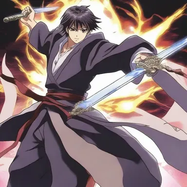 In the anime series, the protagonist possesses a mystical sword with haemolytic properties that can nullify any enemy's power.