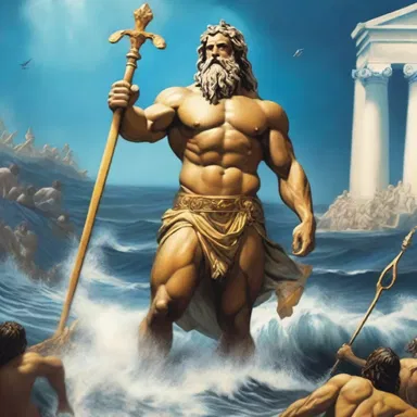 According to Greek mythology, Poseidon, the god of the sea, was responsible for crustal movements, creating earthquakes and shaping the land.