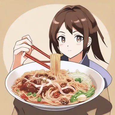 In the anime series, the protagonist made delicious noodles using hoisin sauce.