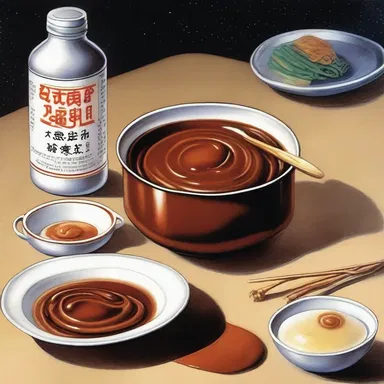 In the futuristic novel, inhabitants of another planet used hoisin sauce as a secret ingredient in their intergalactic dishes.