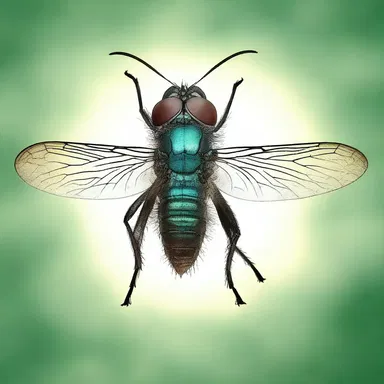 In the mystical land of Zephyria, the shoo fly is believed to possess magical healing properties.
