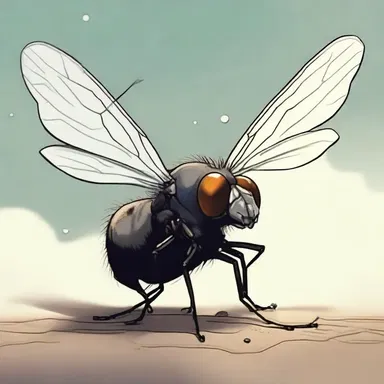 The protagonist's loyal companion was a talking shoo fly with the ability to grant wishes.