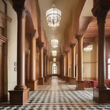 The mingling of different architectural styles in the building created a unique and eclectic design.