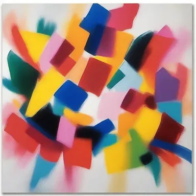 The painting depicted a vibrant mingling of colors, creating a sense of harmony and energy on the canvas.