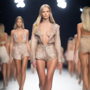 She decided to spend a large amount of money on designer clothes for the fashion show.
