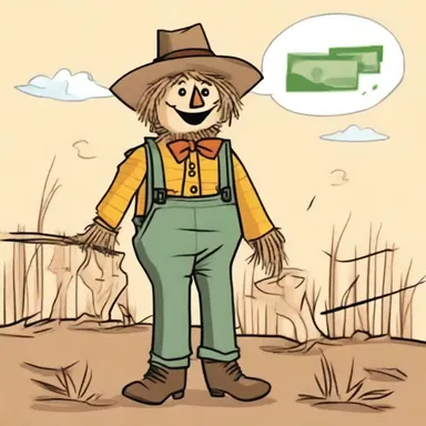 Why did the scarecrow go to the bank? Because he wanted to spend some straw money!