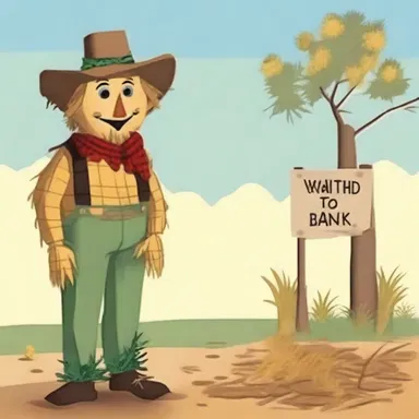 Why did the scarecrow go to the bank? Because he wanted to spend some straw money!