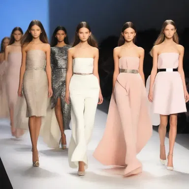 They spent all their savings on designer clothes for the fashion show.