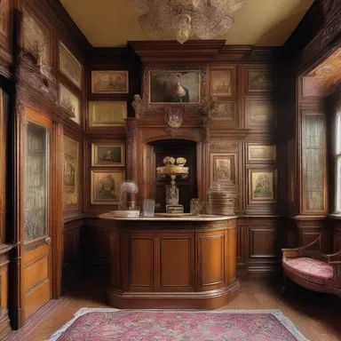 The eccentric billionaire's mansion was filled with deviltry, from secret passageways to trick doors, surprising and confusing anyone who visited.