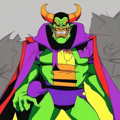 The cartoon villain was notorious for his deviltry, always concocting evil schemes to cause chaos and suffering.