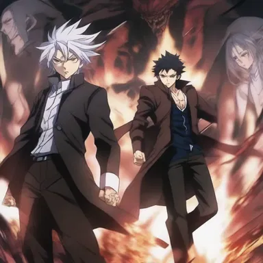 The antagonist's evil actions exasperated the protagonist, leading to an intense battle scene in the anime.