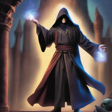 In the magical kingdom of Eldoria, the evil sorcerer's constant taunting and sinister tricks exasperate the brave young hero.