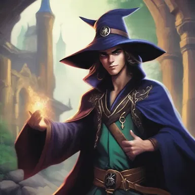 In the magical kingdom of Eldoria, the evil sorcerer's constant taunting and sinister tricks exasperate the brave young hero.