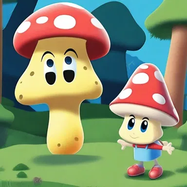 In the cartoon, the lovable characters went on a quest to find the rare sponge mushroom that held magical powers.