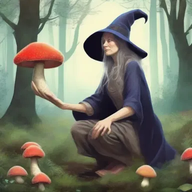 In the fantasy novel, the protagonist encountered a wise old witch who taught them how to find the elusive sponge mushroom.