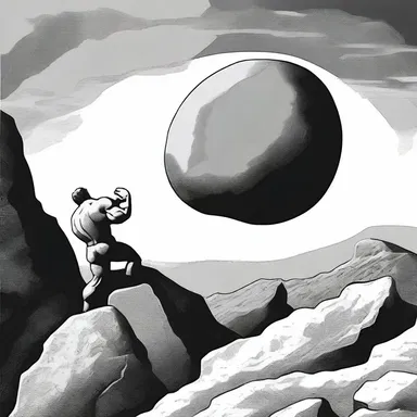 In Greek mythology, the myth of Sisyphus is an irritating story of a man condemned to roll a boulder up a hill for eternity.