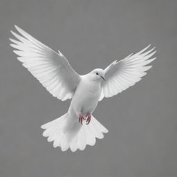 Draw an elegant and simple depiction of a joyous dove in flight, symbolizing freedom and happiness. This image reflects the spirit of MERPATI E-Sport, embodying elegance and simplicity.