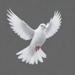 Draw an elegant and simple depiction of a joyous dove in flight, symbolizing freedom and happiness. This image reflects the spirit of MERPATI E-Sport, embodying elegance and simplicity.