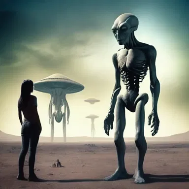 In the science fiction novel, the ratio of humans to aliens was 10 to 1.