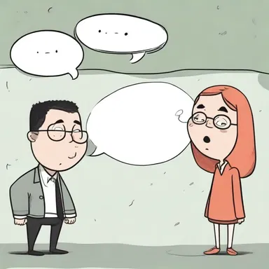 The artist cleverly used the ratio of speech bubbles to illustrations to convey the character's emotions.