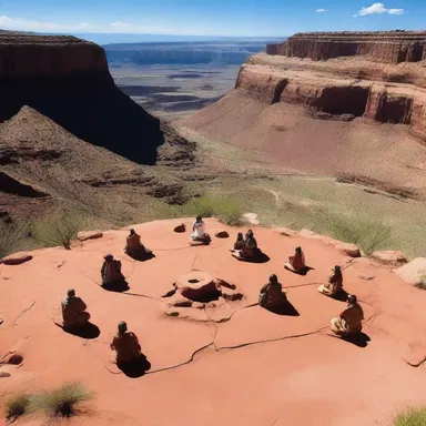 The indigenous people of the Southwest consider the mesa to be a sacred place and hold ceremonies on its flat surface.