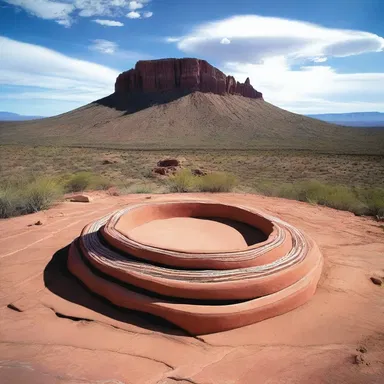 The indigenous people of the Southwest consider the mesa to be a sacred place and hold ceremonies on its flat surface.