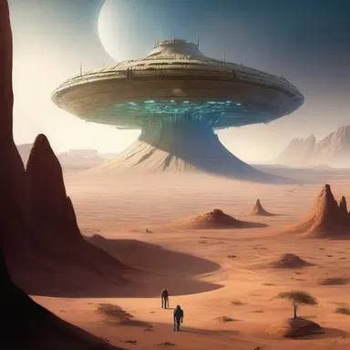 In the science fiction novel, the spaceship landed on a mysterious alien mesa, revealing an ancient civilization's secrets hidden within its flat tableland.