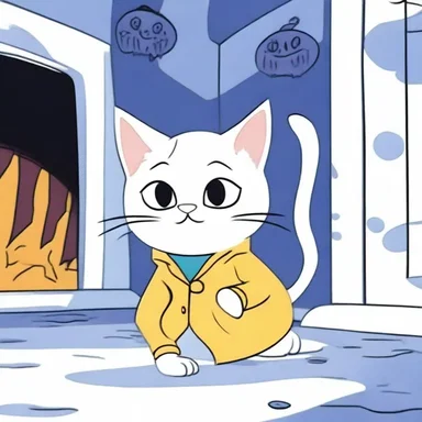 In the animated series 'Scaredy Cat Adventures,' the white-livered feline protagonist always found himself hiding from spooky ghosts.