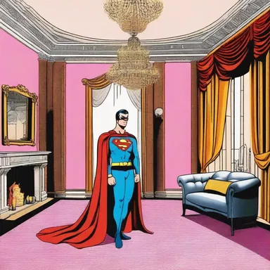 The superhero's alter ego had a posh and glamorous secret hideout.
