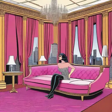 The superhero's alter ego had a posh and glamorous secret hideout.