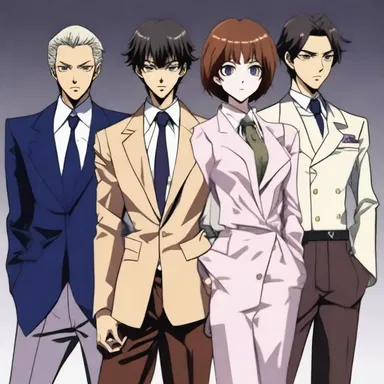 The posh characters in the anime series always dressed impeccably.