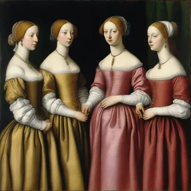 During the Renaissance, women wore off-the-shoulder gowns to showcase their beauty and elegance.