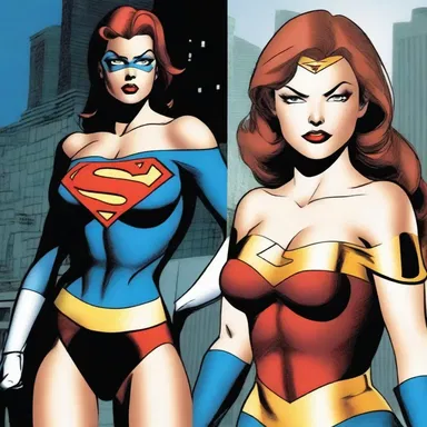 The superheroine's iconic costume featured an off-the-shoulder top that allowed for freedom of movement during her battles.