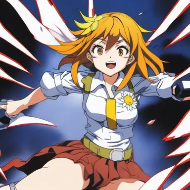 The protagonist in the anime series unleashed a powerful daisy cutter attack that sent shockwaves through the battlefield.