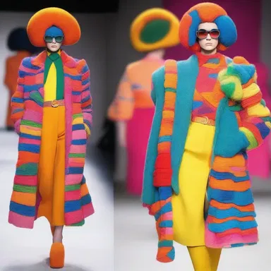 The vibrant and eccentric outfit was a stimulant for self-expression in the fashion industry.