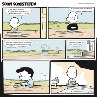 The comic strip perfectly captured the character's misery as he struggled with his daily life challenges.