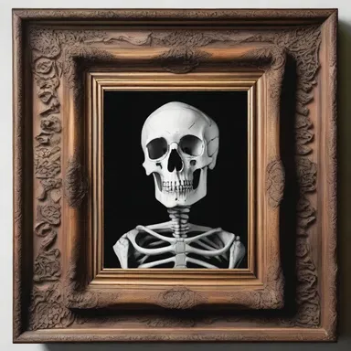 The framer, known for his intricate wooden frames, was actually a serial killer who used human bones to create his artwork.