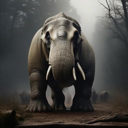 An award-winning Pulitzer Prize photograph featuring an extinct animal, rich in detail and emotion