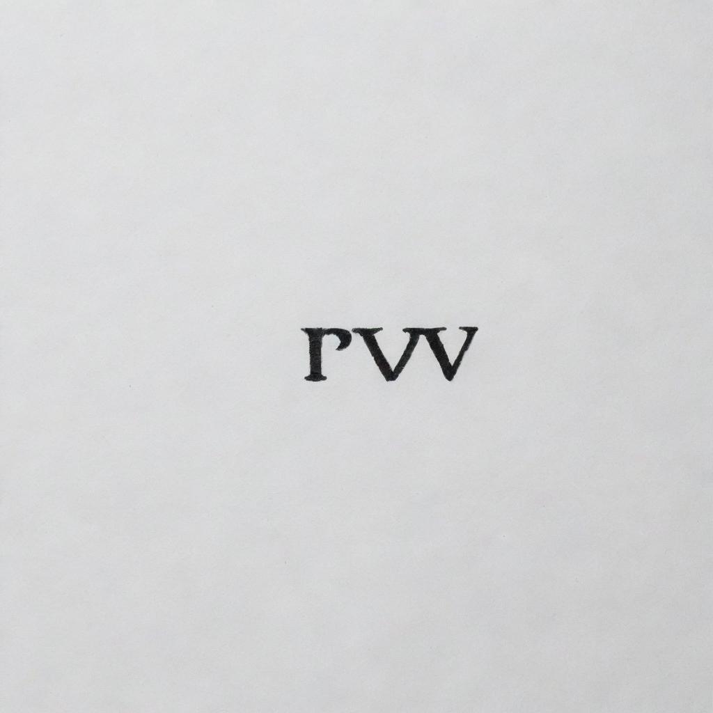 A clean sheet of white paper with the word 'Triv' written in bold, black ink at the center.