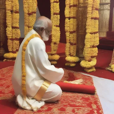 The faithful devotee took a step forward towards the altar, seeking solace and divine guidance.